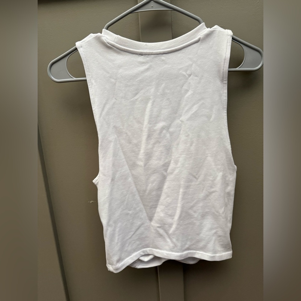 Zara White Sleeveless Ruched Top - Picture 5 of 7